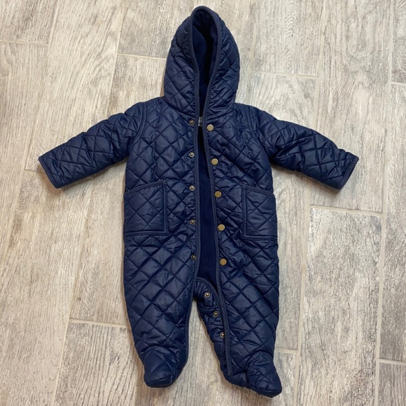 Ralph Lauren Other - Ralph Lauren quilted bunting snow suit 6 months
